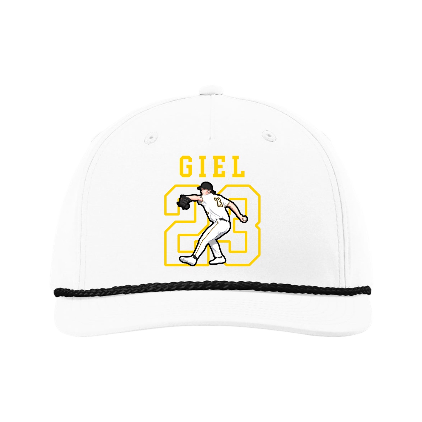 Five-Panel Classic Rope Cap — Shirsey in White