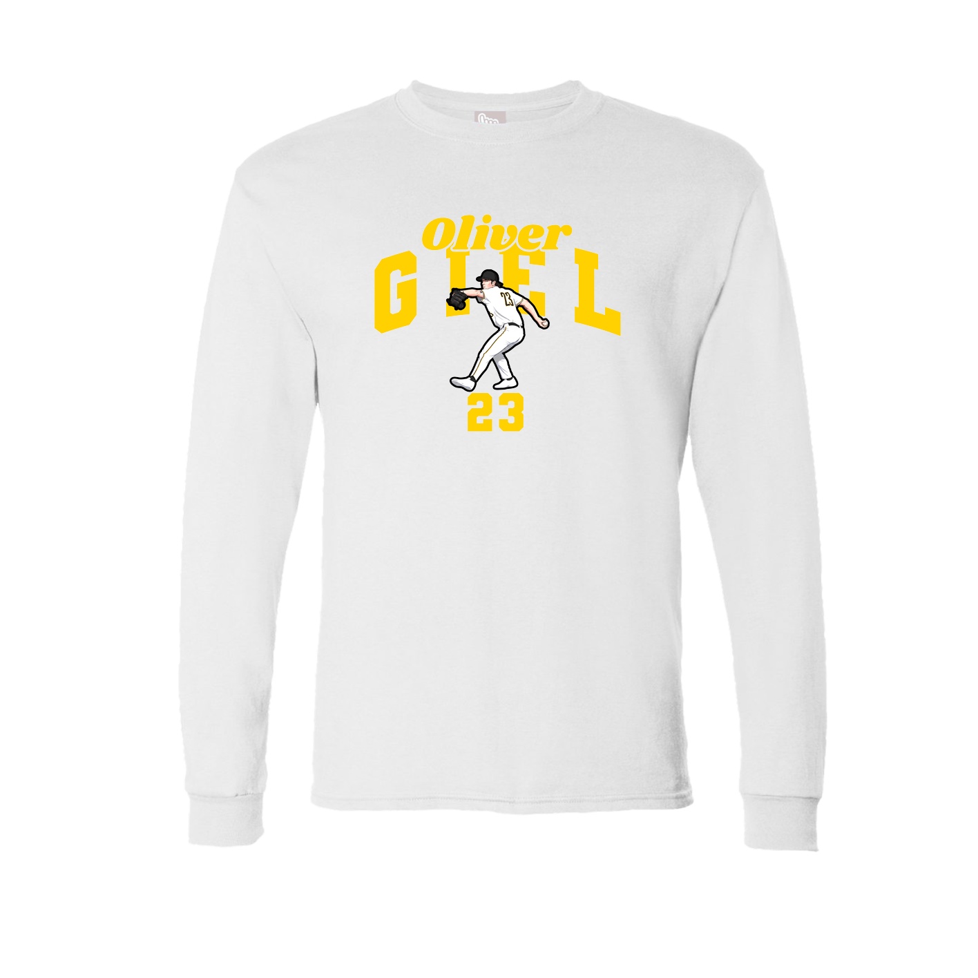 Long Sleeve Tee — Signature Arch in White