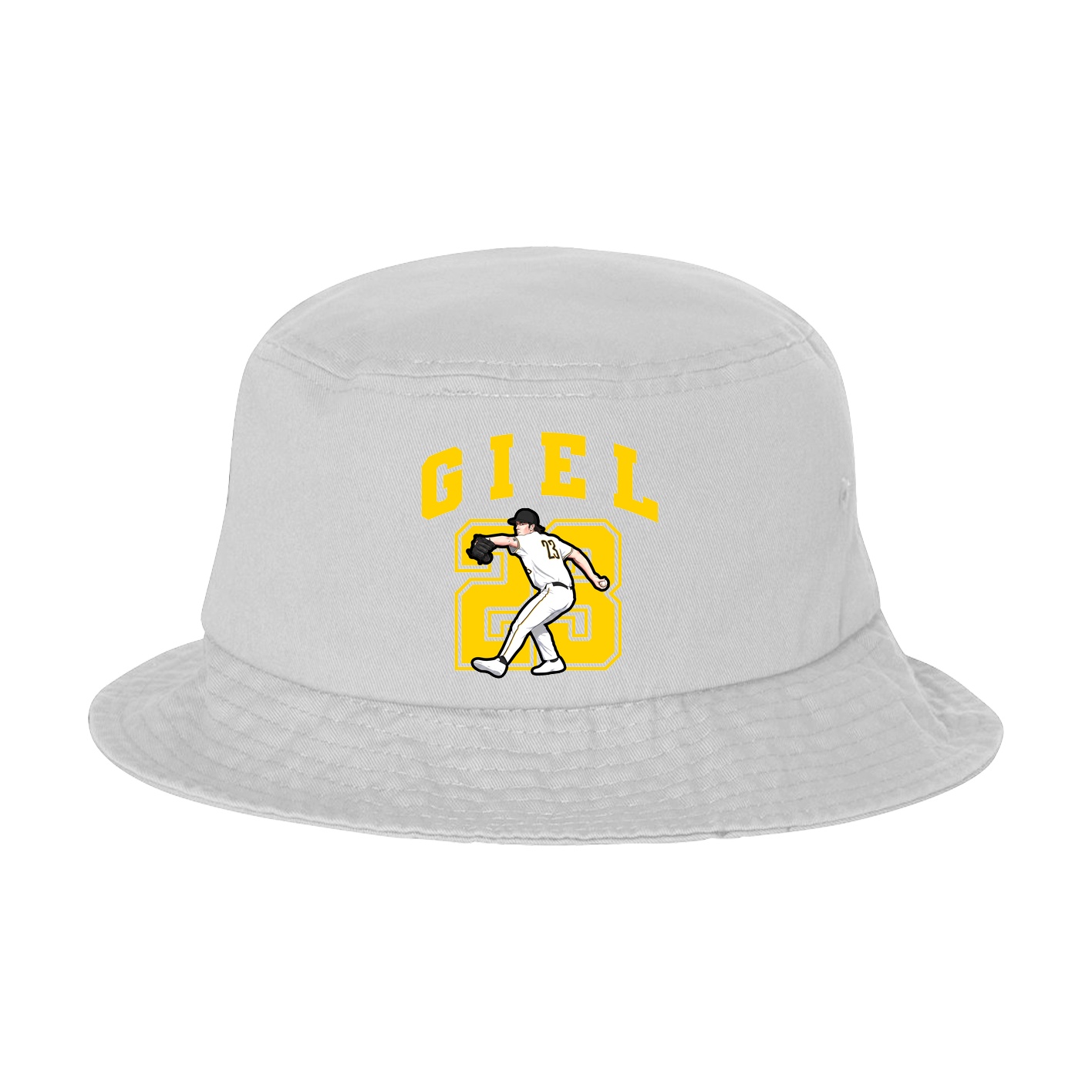 Bucket Cap — Number in White