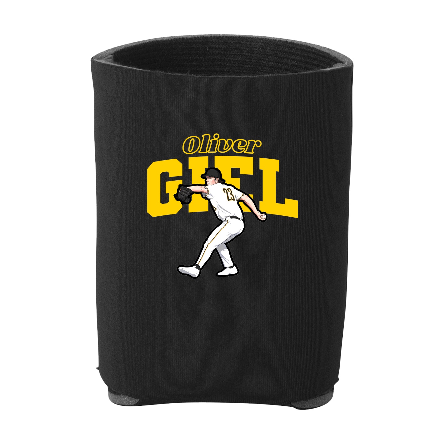 Can Holder — Name Arch in Black