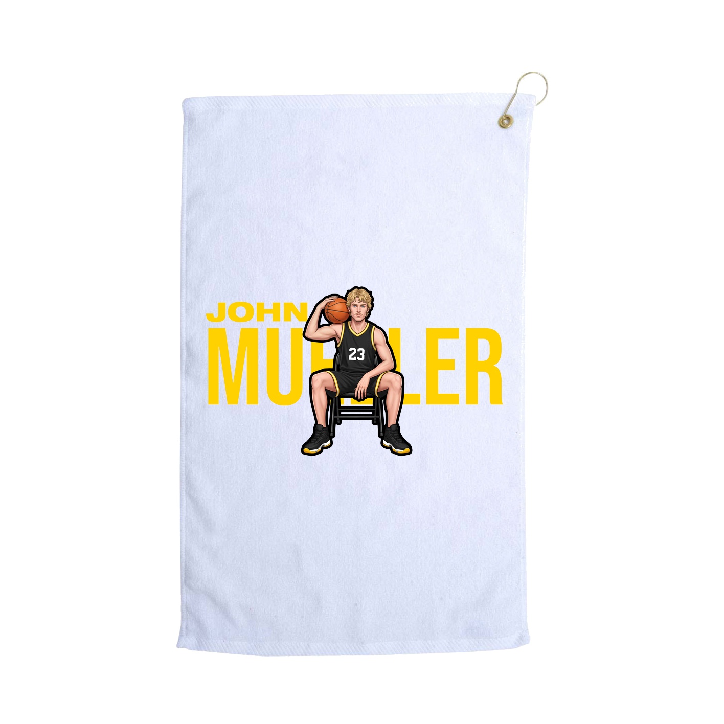 Golf Towel — Player Name in White