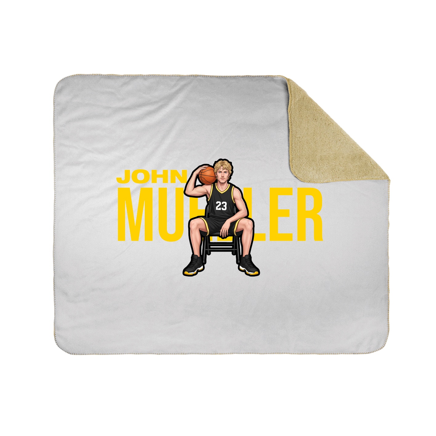 Throw Blanket — Player Name in White