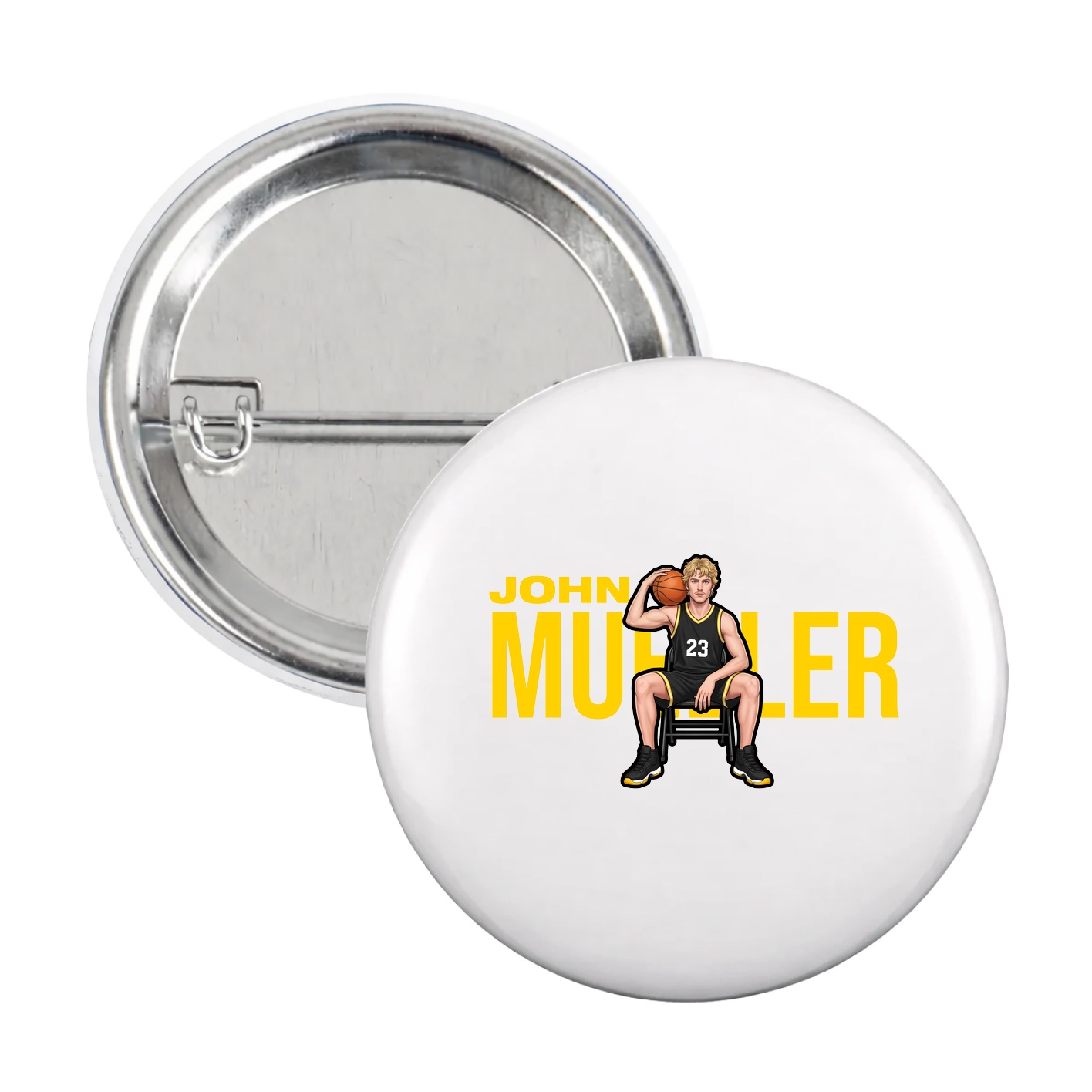 Game Day Button — Player Name in White