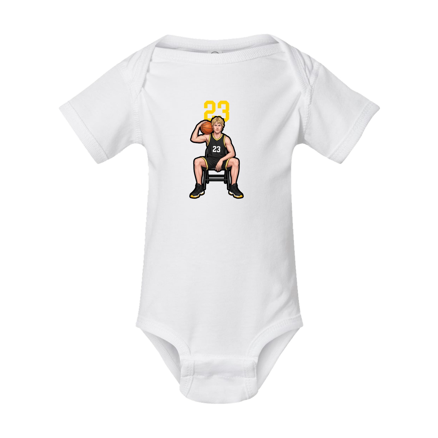 Baby Onesie — Number Top in White