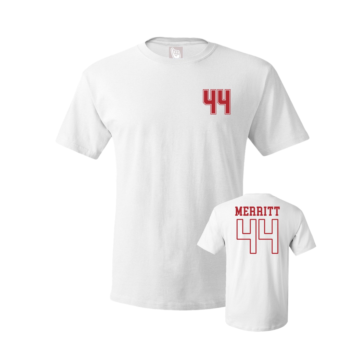 Youth Tee — Chest Back in White