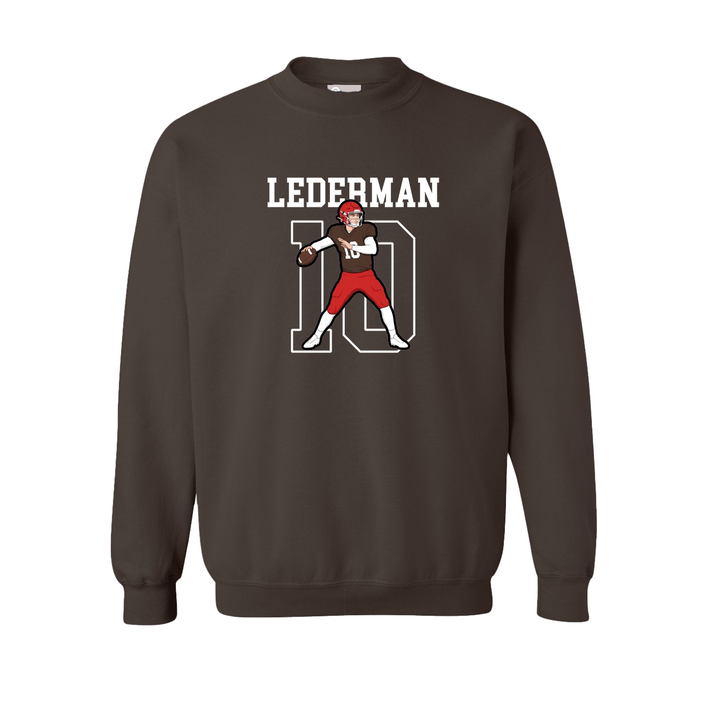 Fleece Crew — Shirsey in Brown