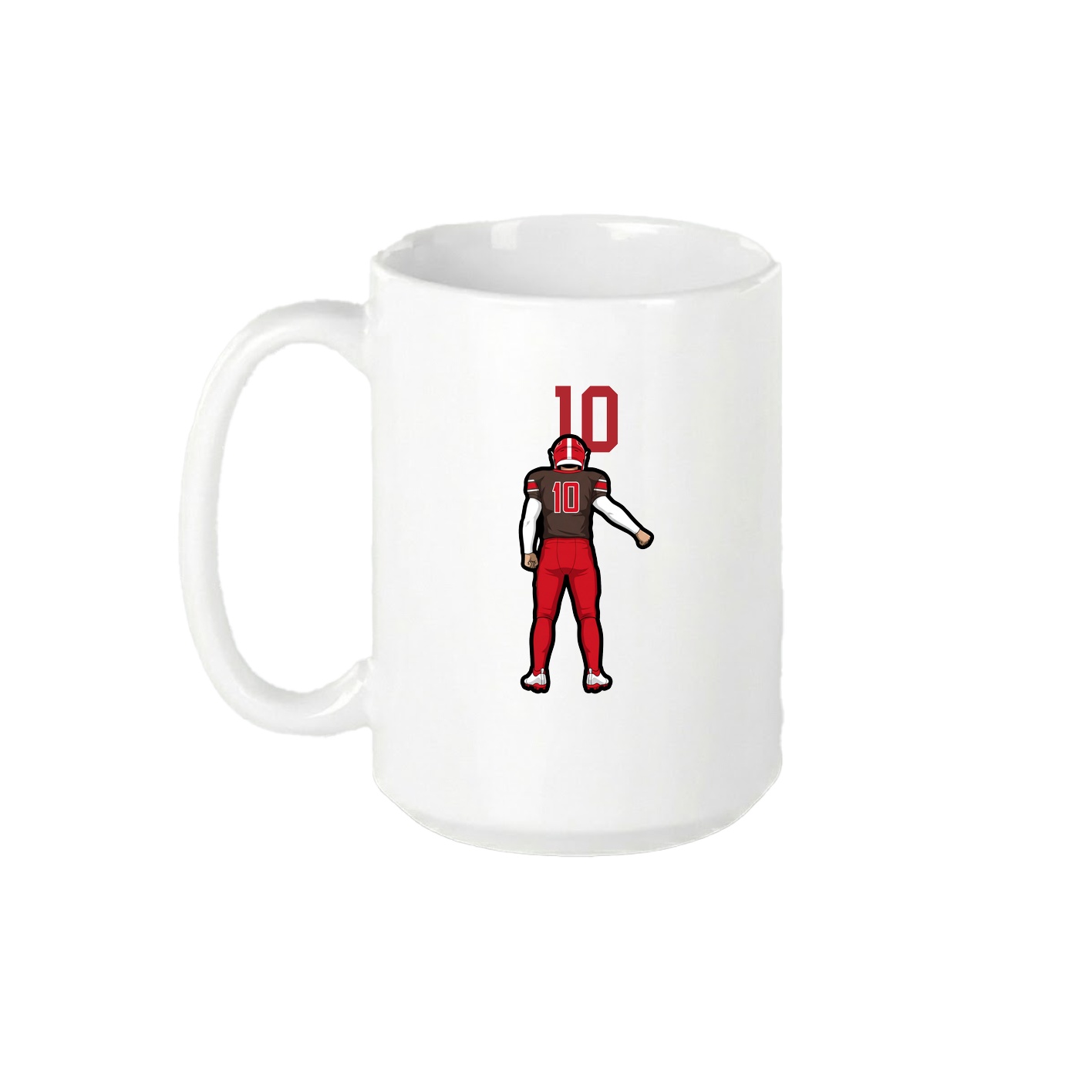 15oz Coffee Mug — Number Top in White