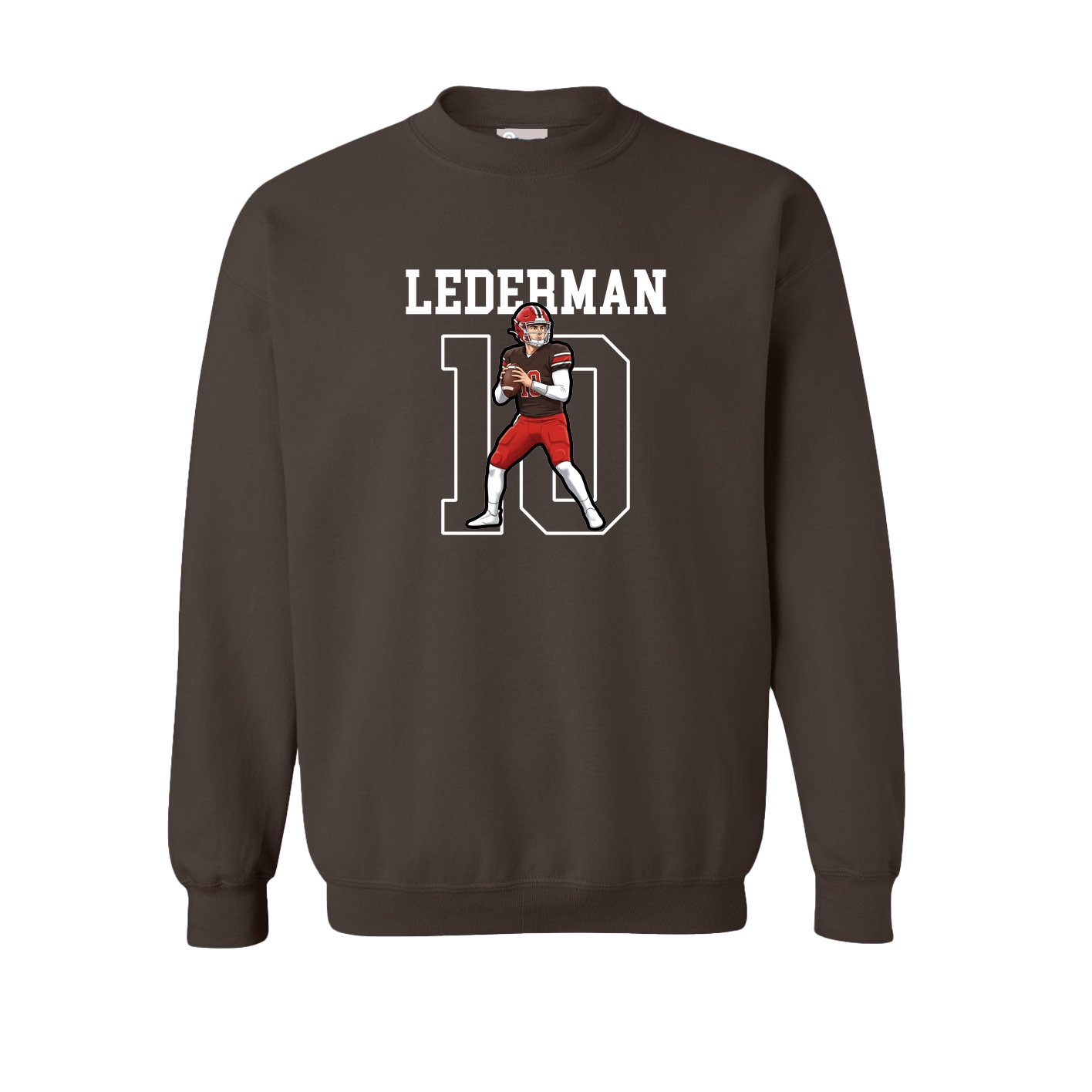 Fleece Crew — Shirsey in Brown