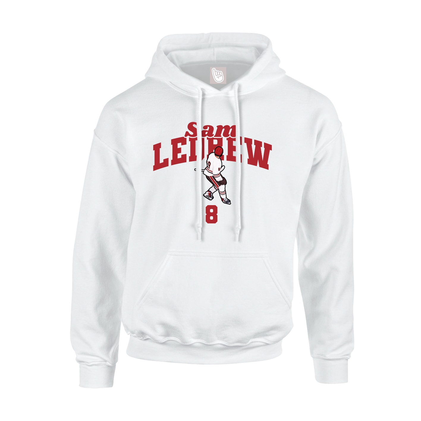 Hoodie — Signature Arch in White