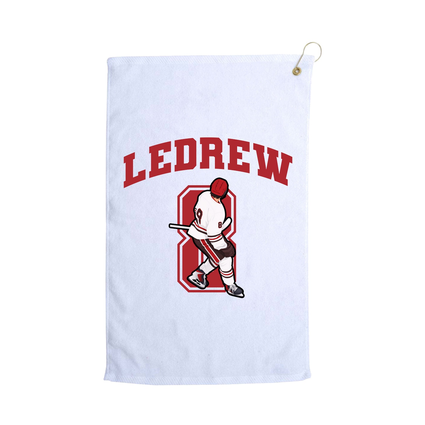 Golf Towel — Number in White