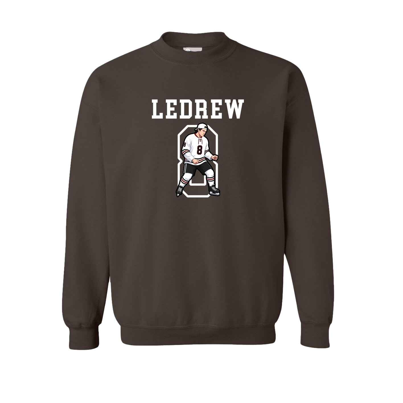 Fleece Crew — Shirsey in Brown
