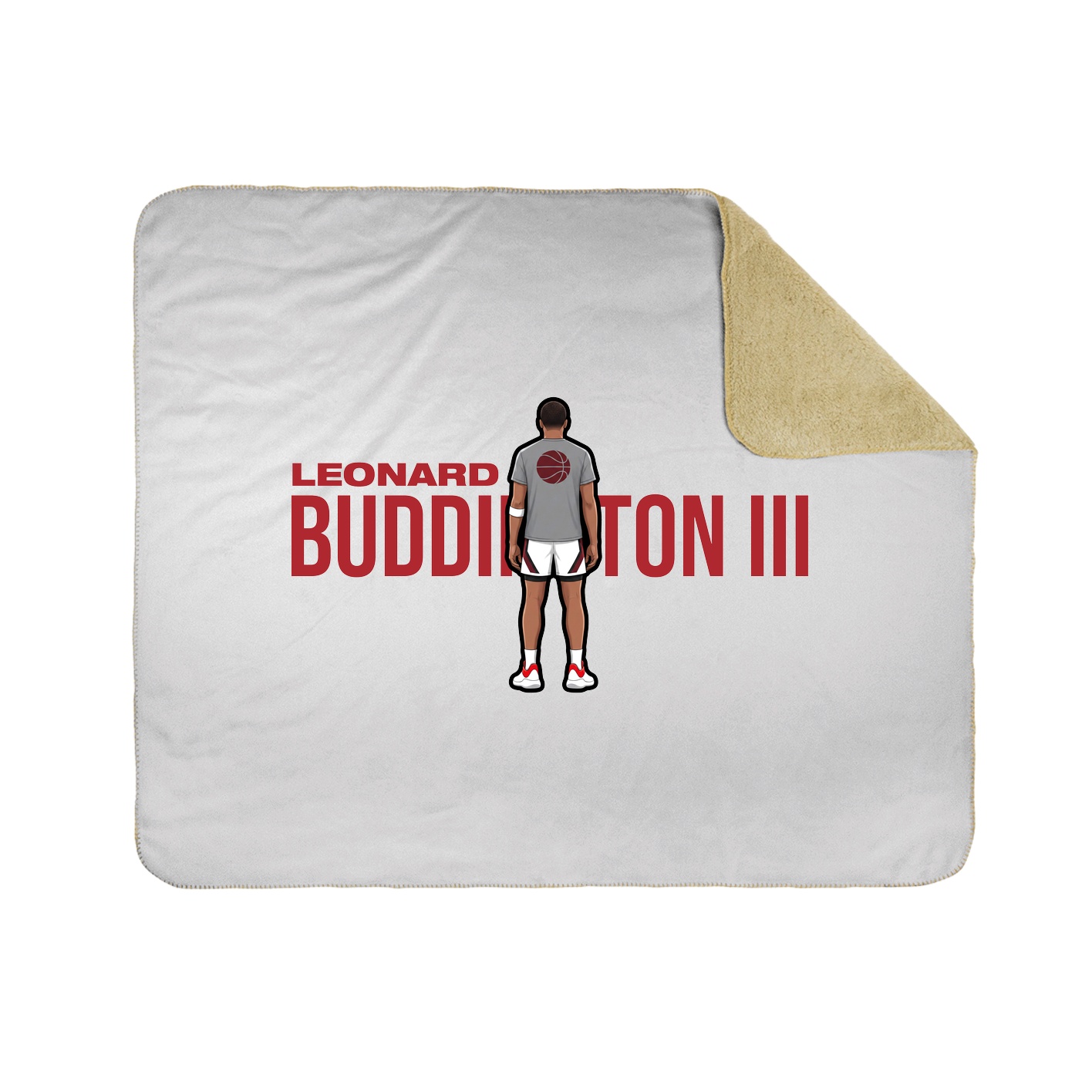 Throw Blanket — Player Name in White