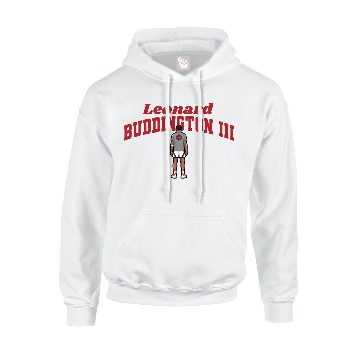 Hoodie — Signature Arch in White