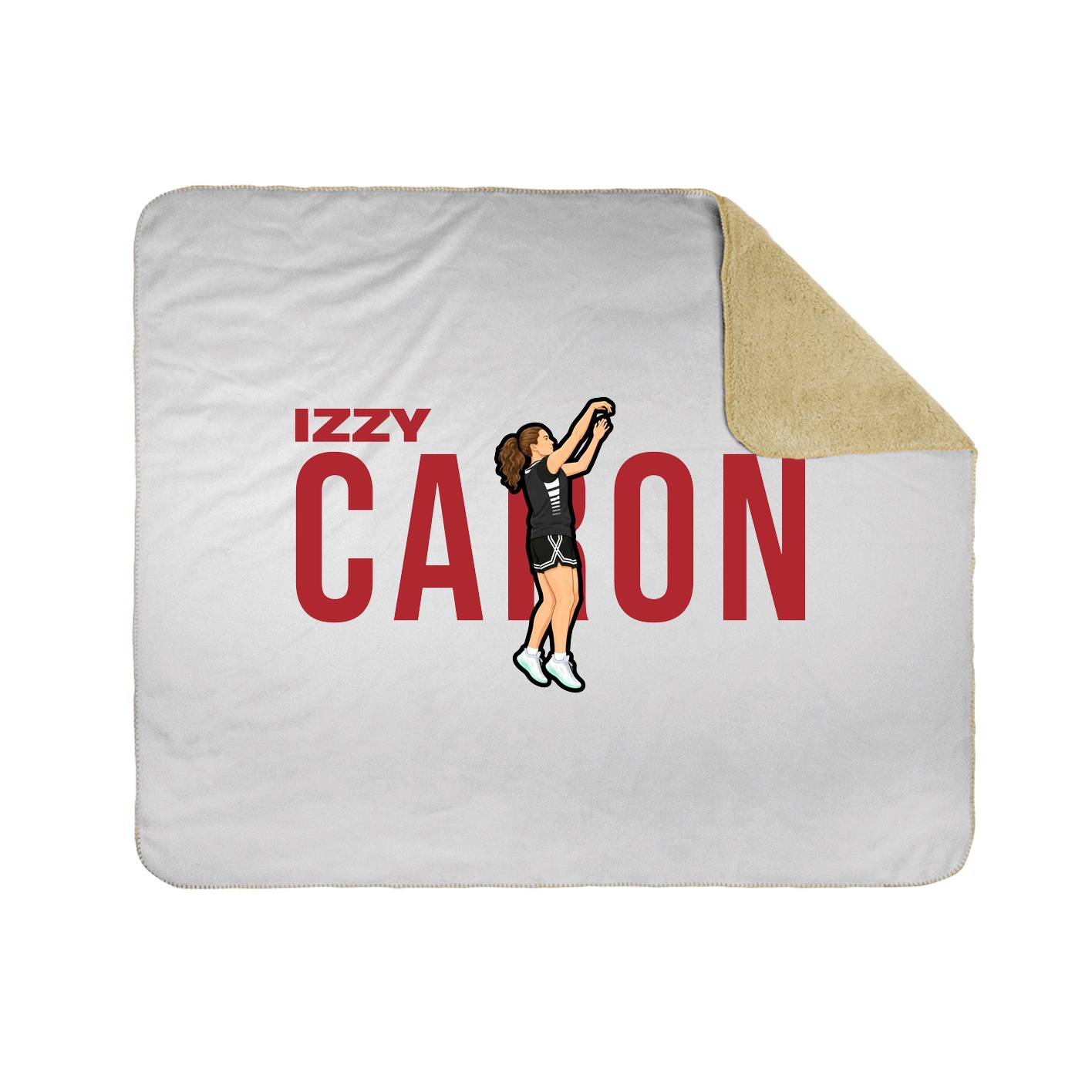 Throw Blanket — Player Name in White