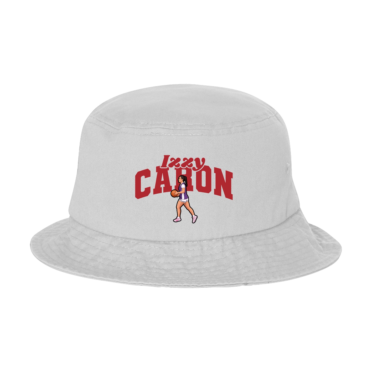 Bucket Cap — Signature Arch in White