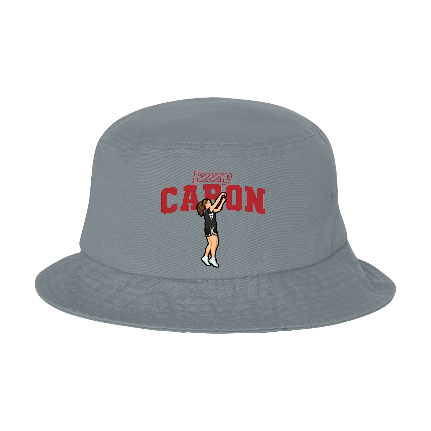 Bucket Cap — Name Arch in Grey