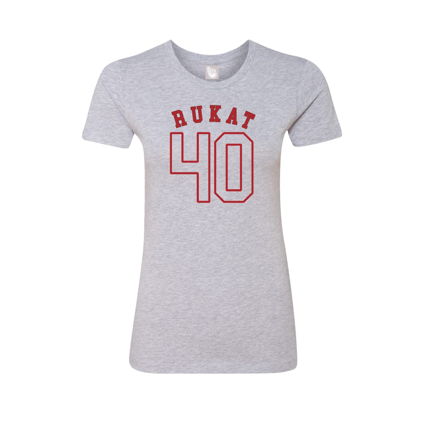 Fitted Women's Tee — Shirsey Arch in Grey