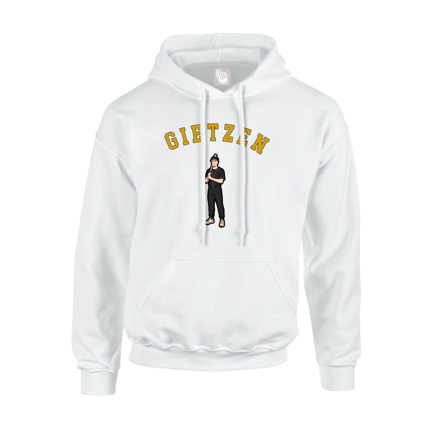 Youth Hoodie — Shirsey Arch in White