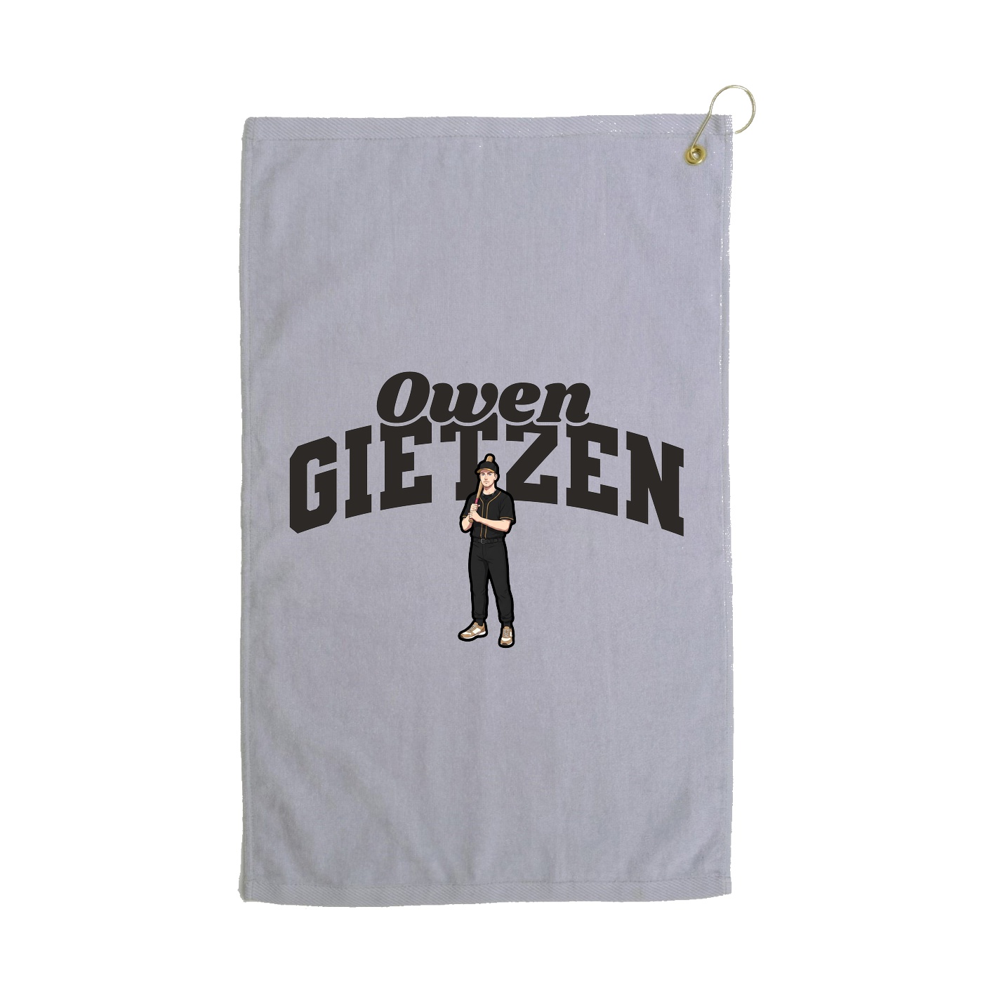 Golf Towel — Signature Arch in Grey