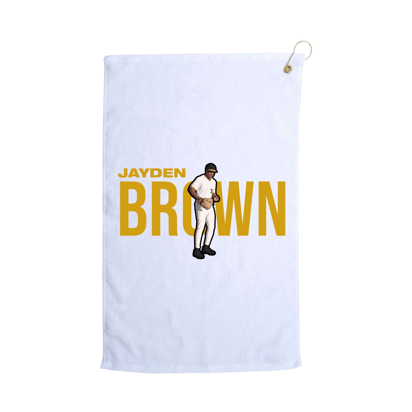 Golf Towel — Player Name in White