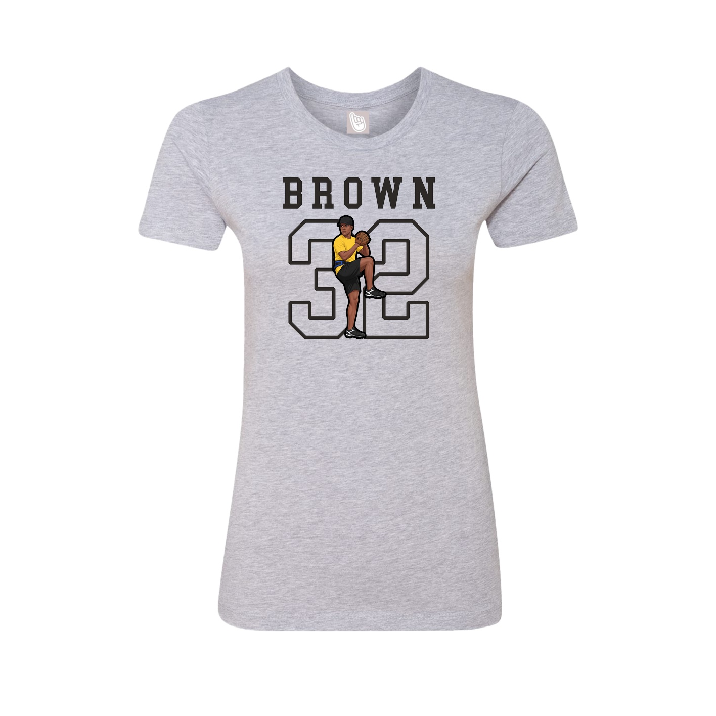 Fitted Women's Tee — Shirsey in Grey