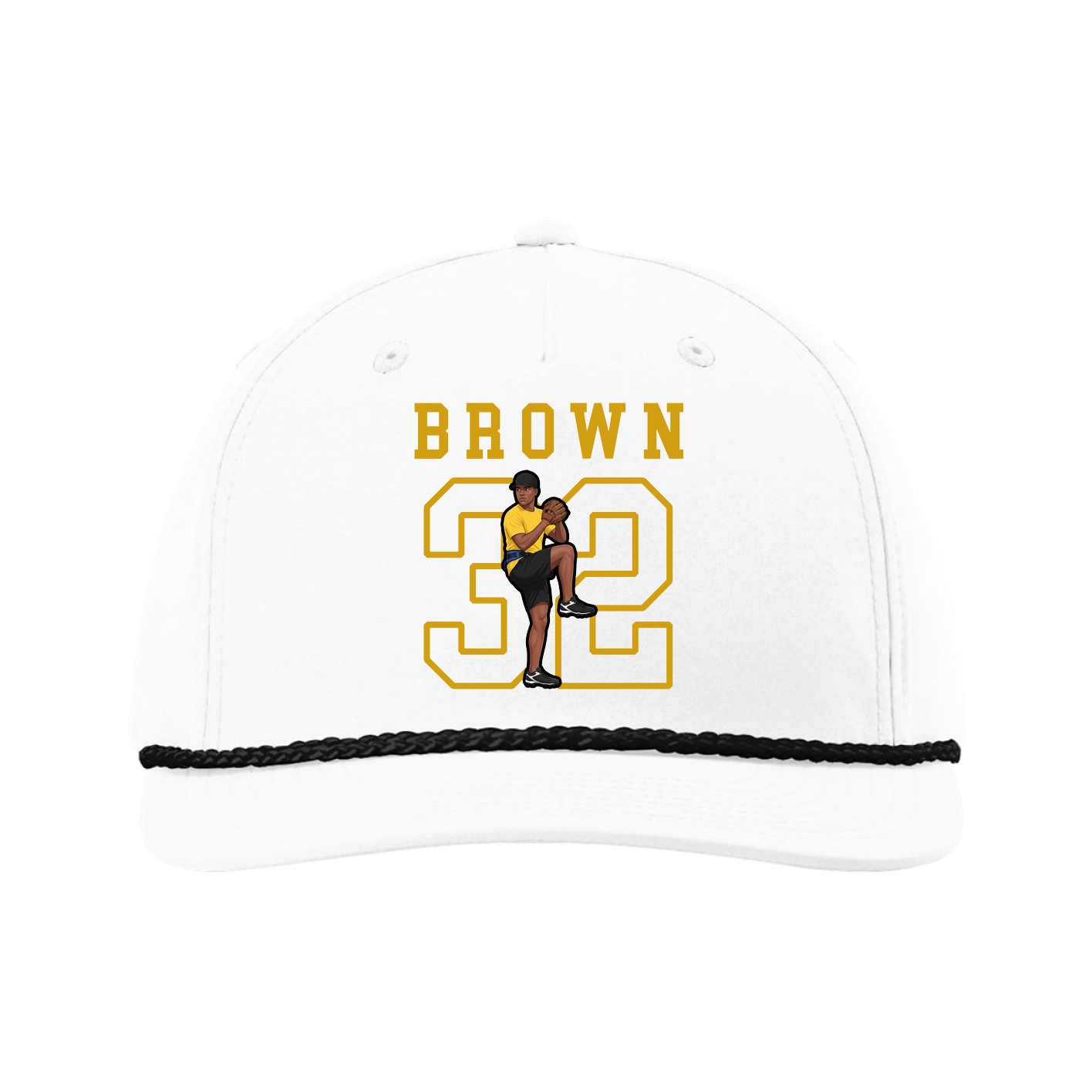 Five-Panel Classic Rope Cap — Shirsey in White