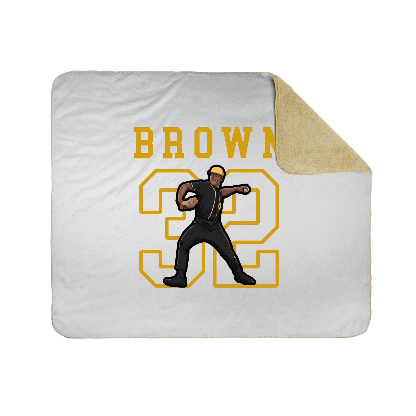 Throw Blanket — Shirsey in White