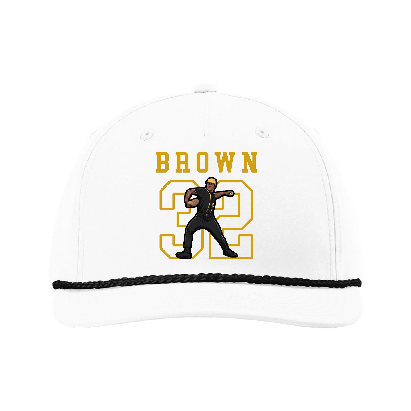 Five-Panel Classic Rope Cap — Shirsey in White