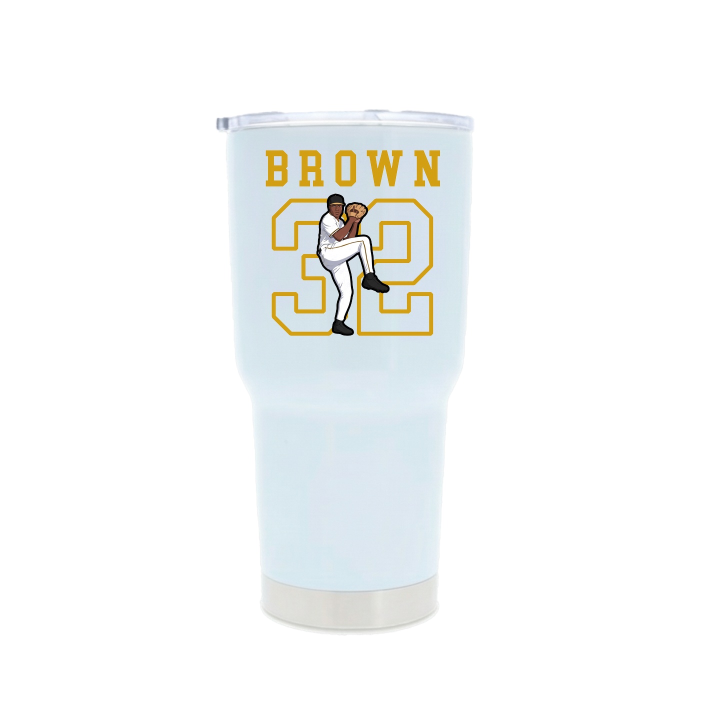 30oz Stainless Steel Tumbler — Shirsey in White
