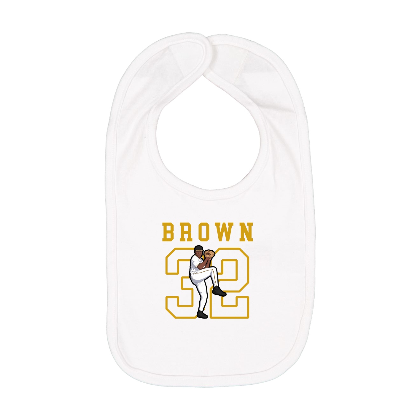 Infant Bib — Shirsey in White