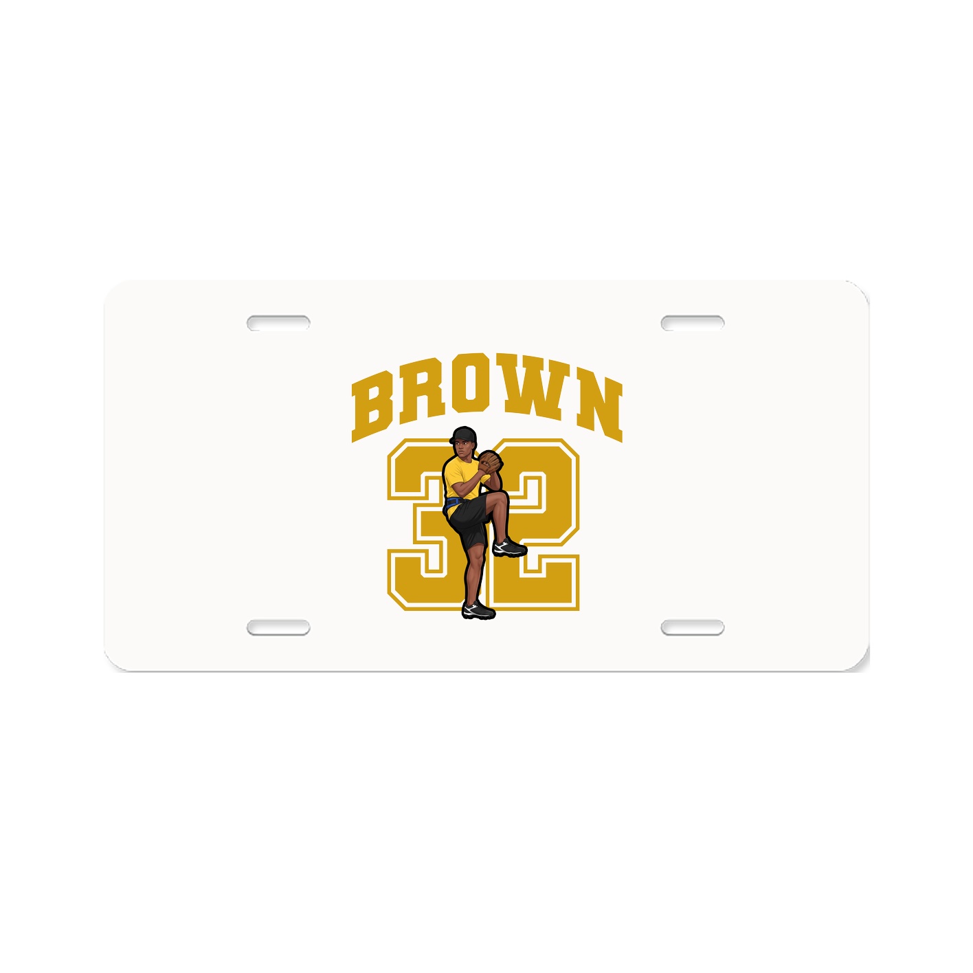 License Plate — Number in Classic