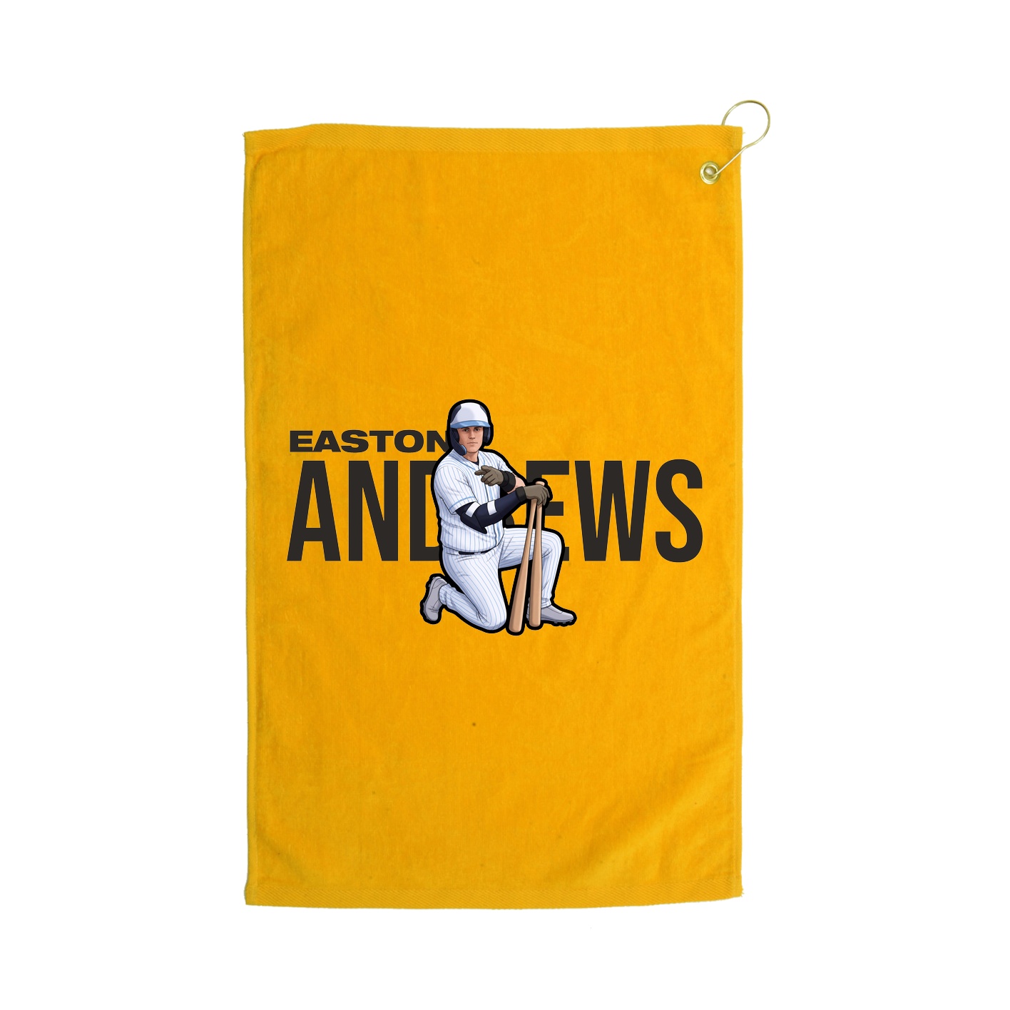 Golf Towel — Player Name in Gold