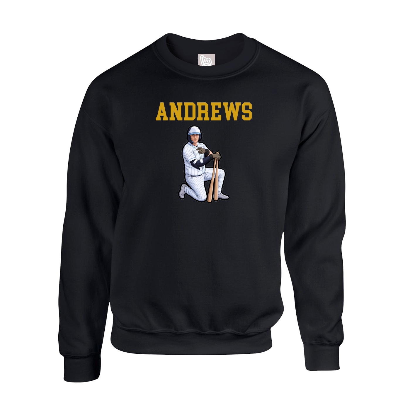 Fleece Crew — Shirsey in Black