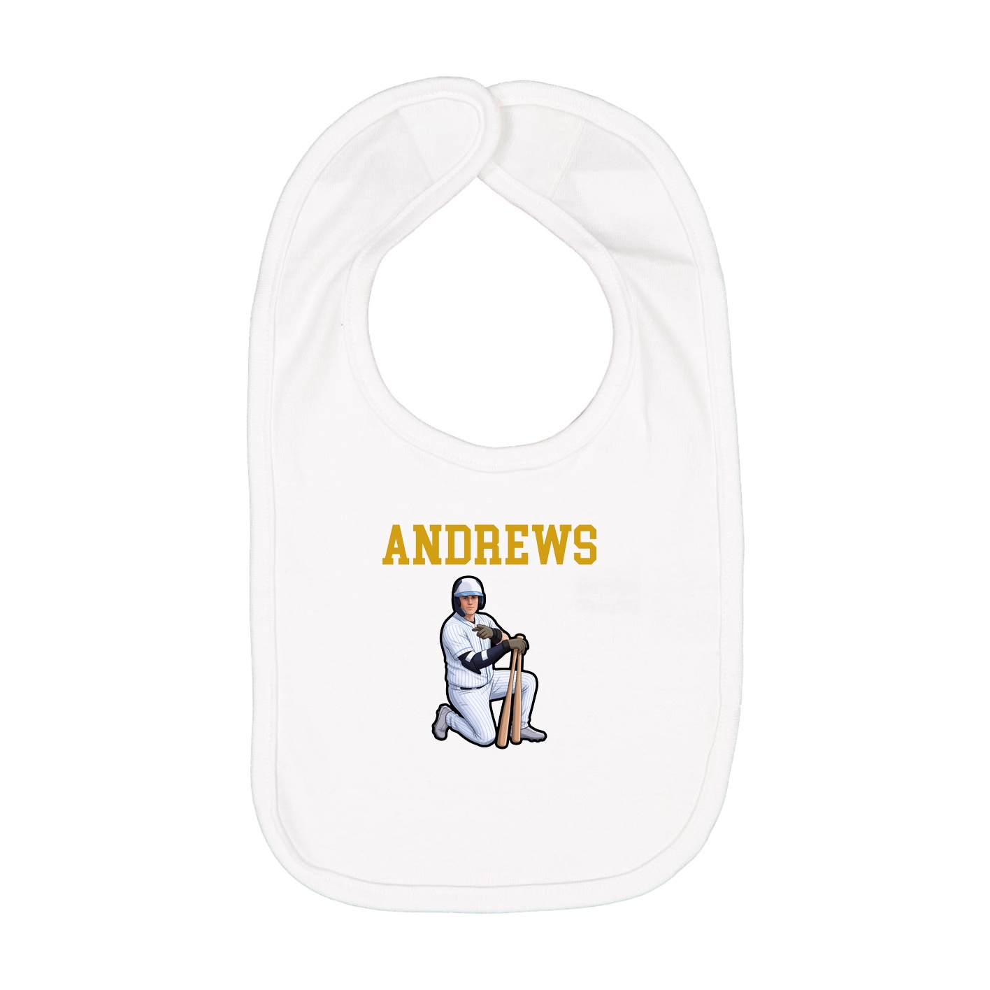Infant Bib — Shirsey in White