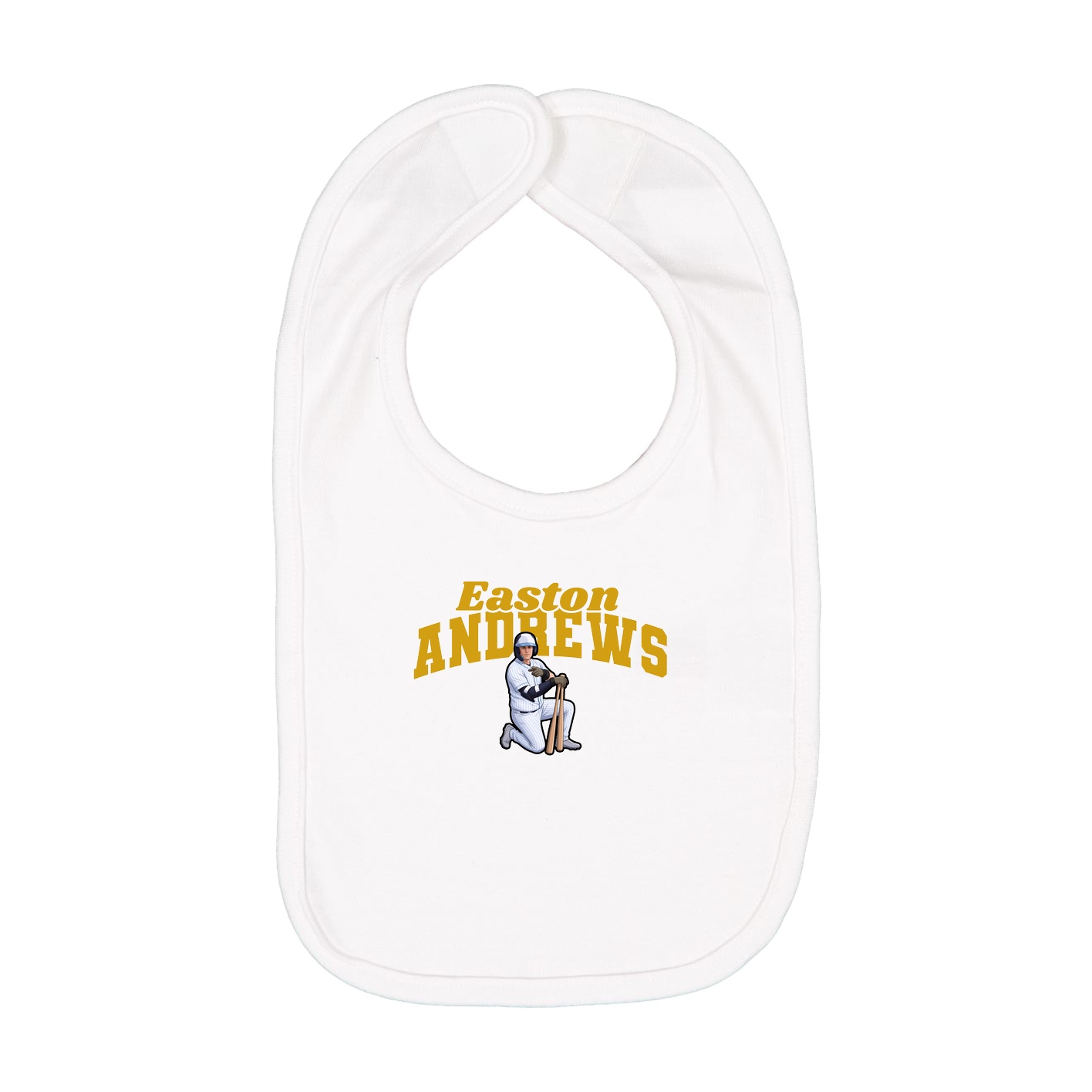 Infant Bib — Signature Arch in White