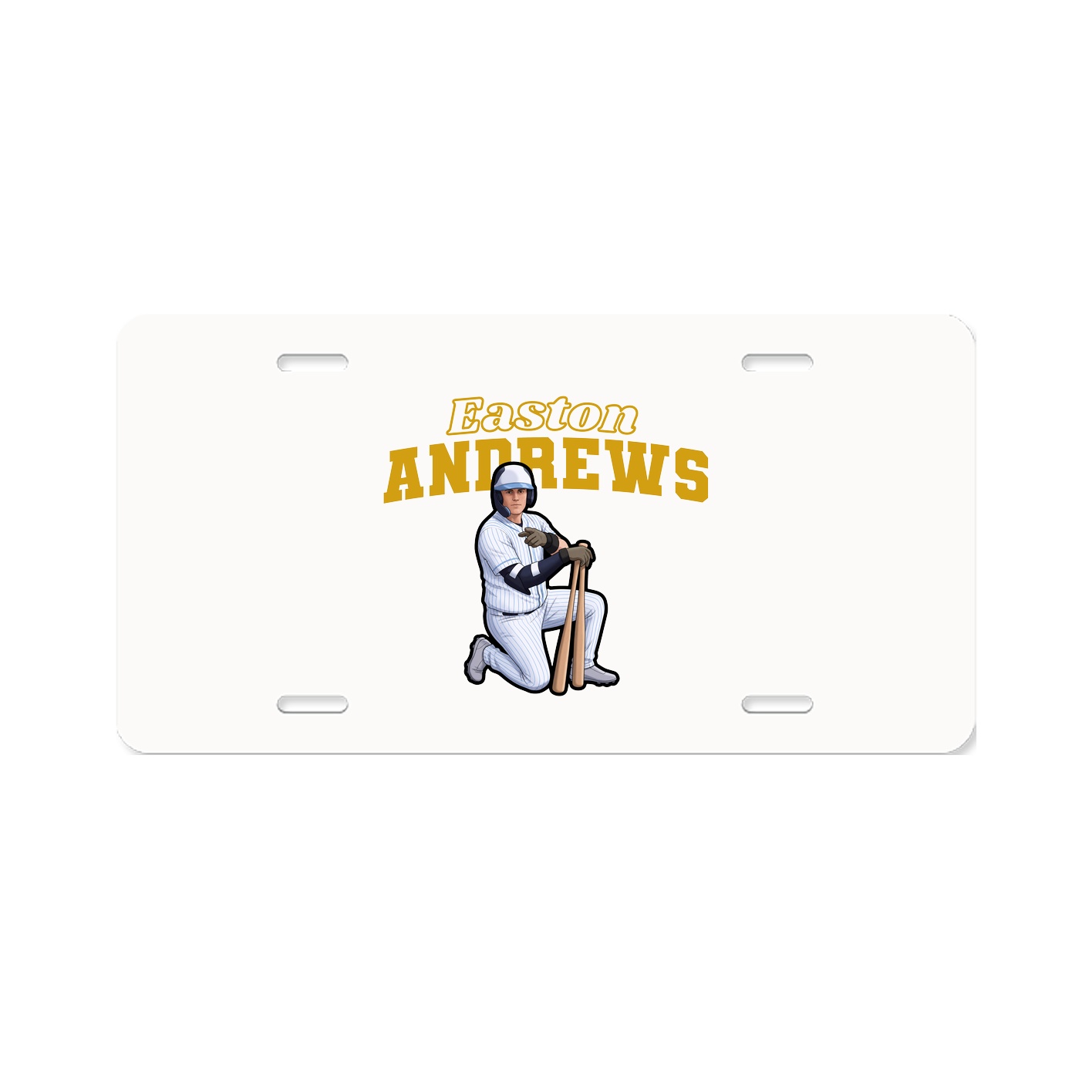 License Plate — Name Arch in Classic