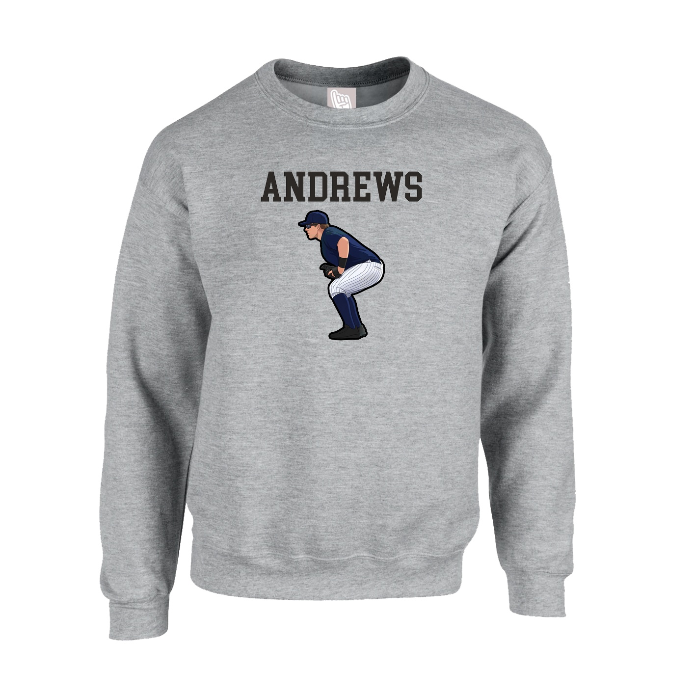 Fleece Crew — Shirsey in Grey