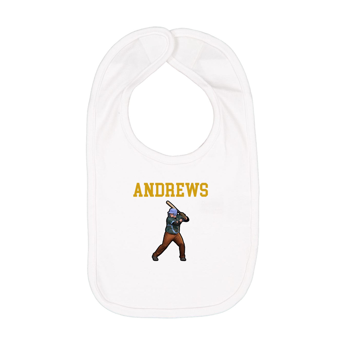 Infant Bib — Shirsey in White