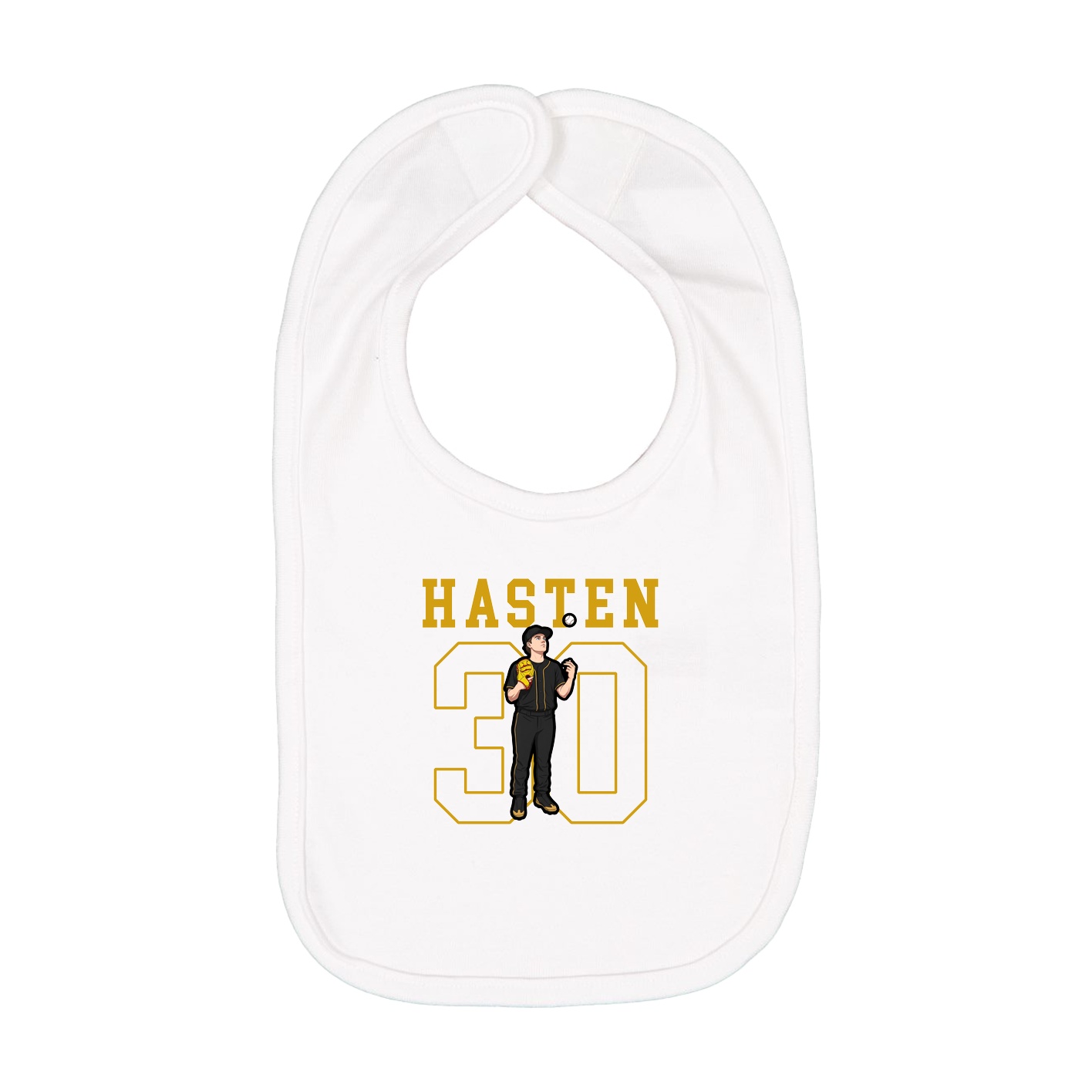 Infant Bib — Shirsey in White