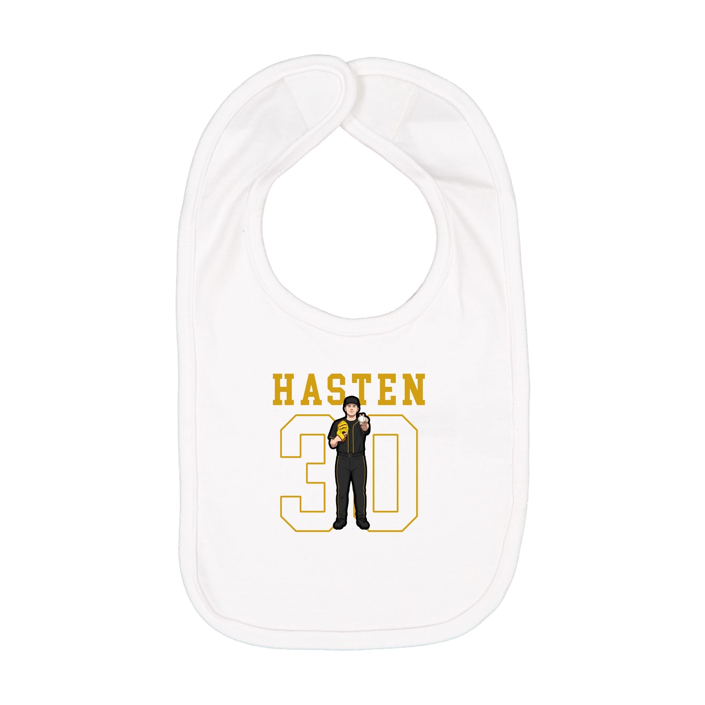 Infant Bib — Shirsey in White