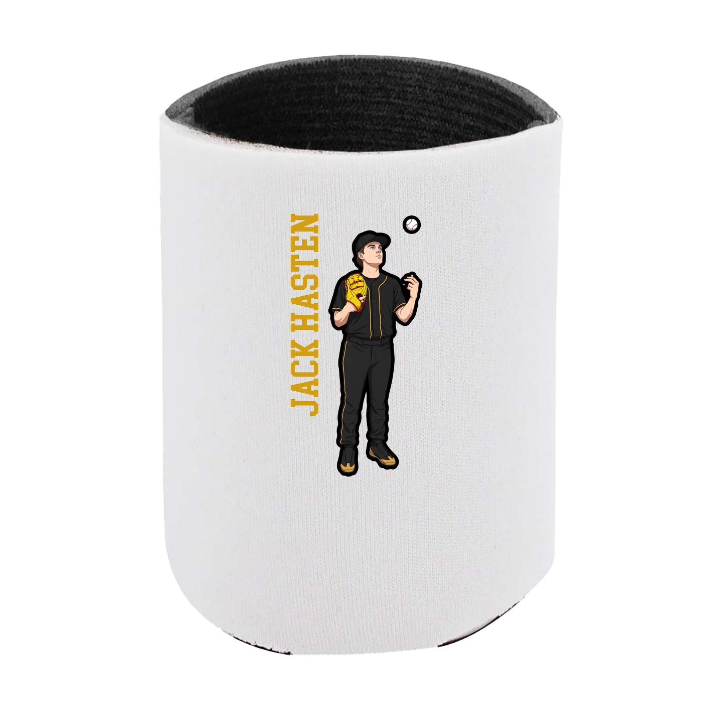 Can Holder — Name Vertical in White