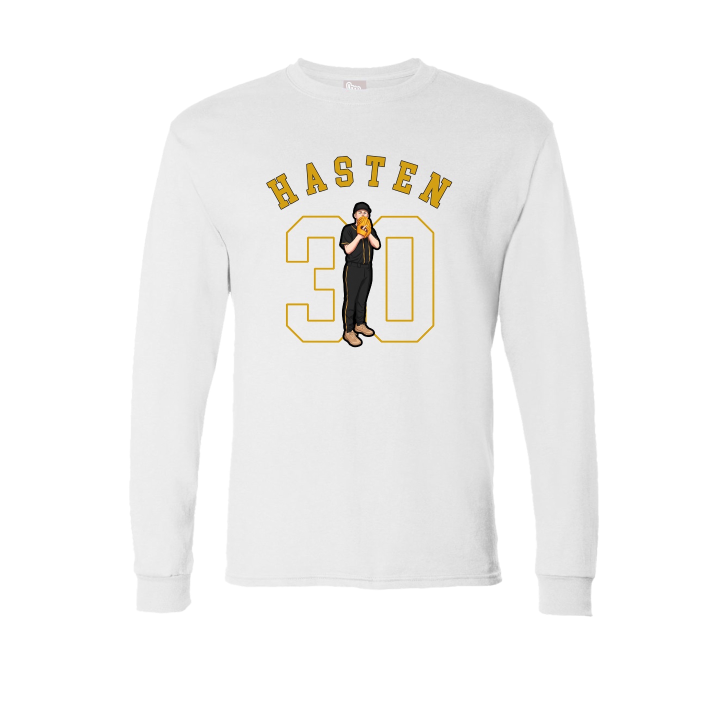 Long Sleeve Tee — Shirsey Arch in White