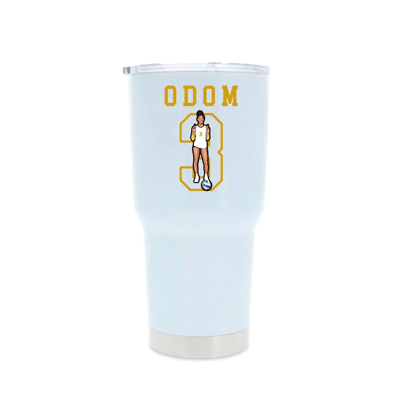 30oz Stainless Steel Tumbler — Shirsey in White
