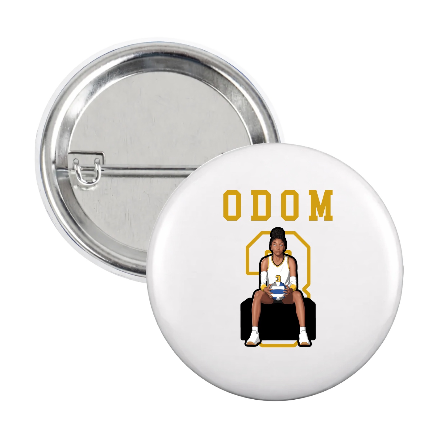 Game Day Button — Shirsey in White