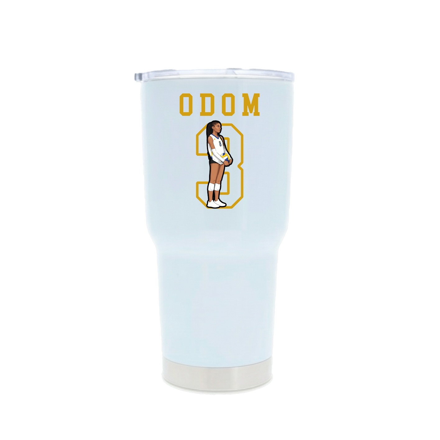 30oz Stainless Steel Tumbler — Shirsey in White
