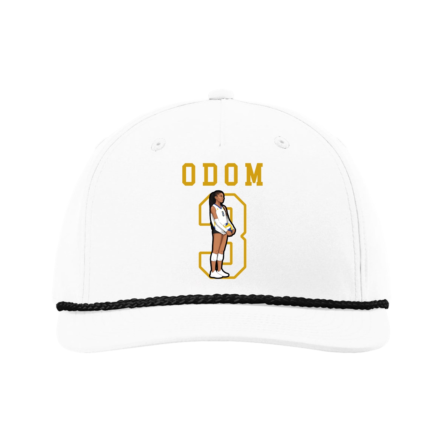 Five-Panel Classic Rope Cap — Shirsey in White