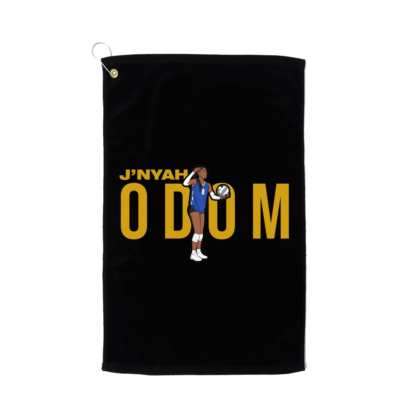 Golf Towel — Player Name in Black