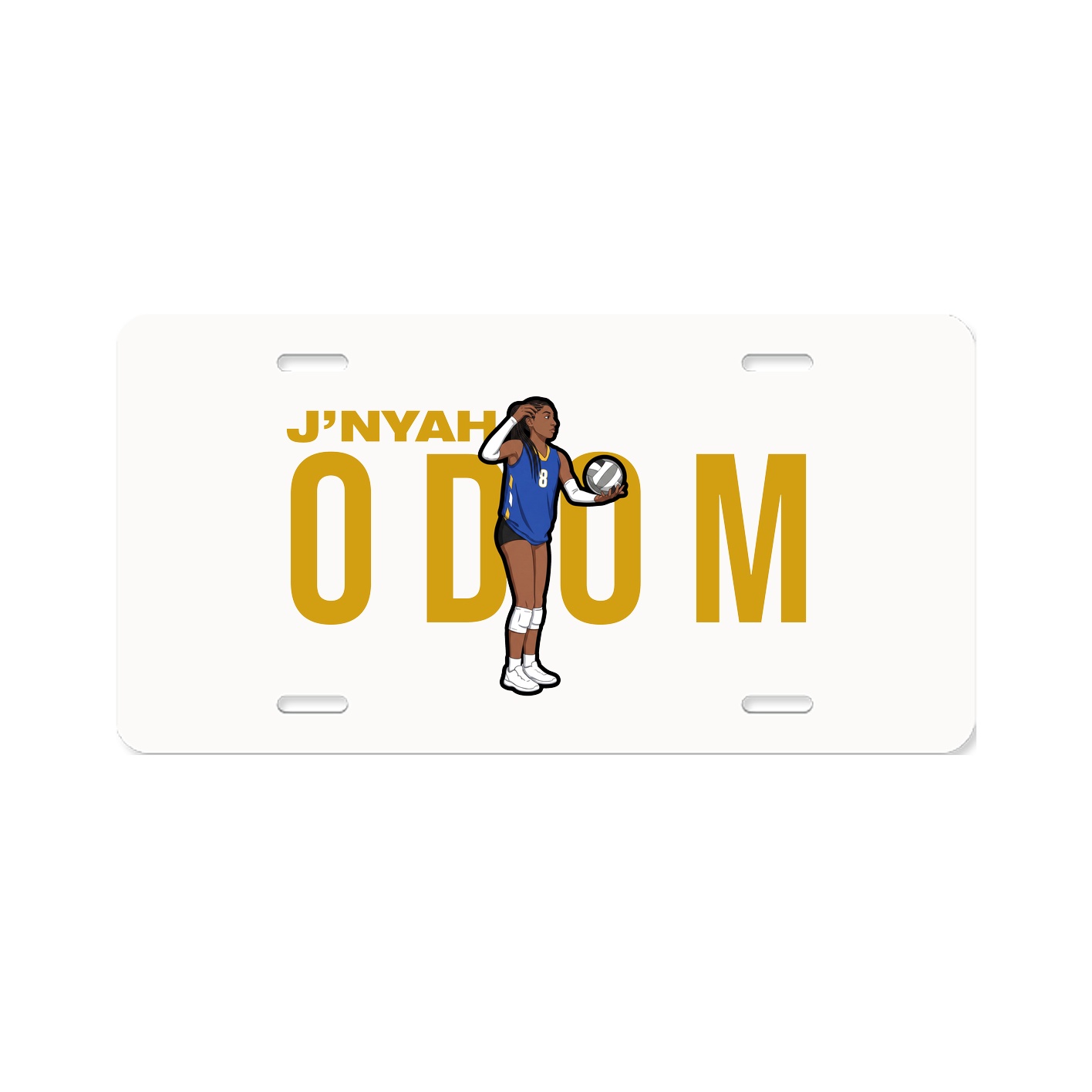 License Plate — Player Name in Classic