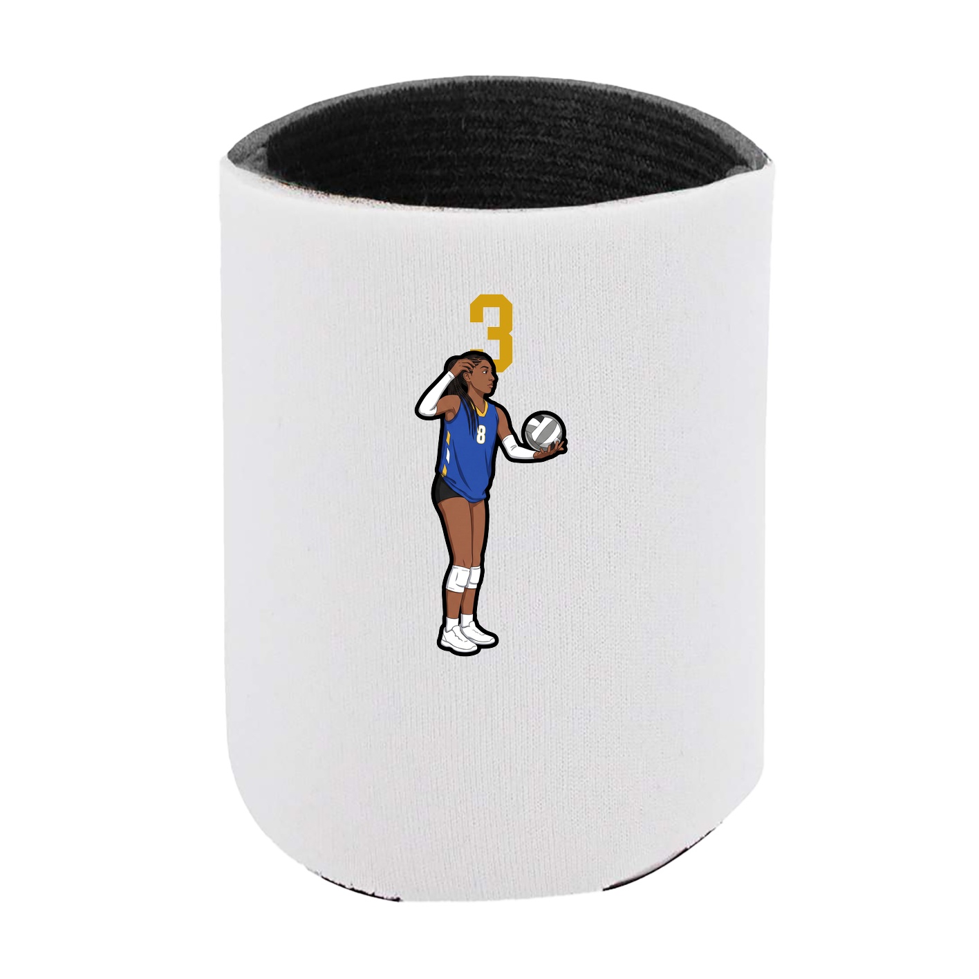 Can Holder — Number Top in White