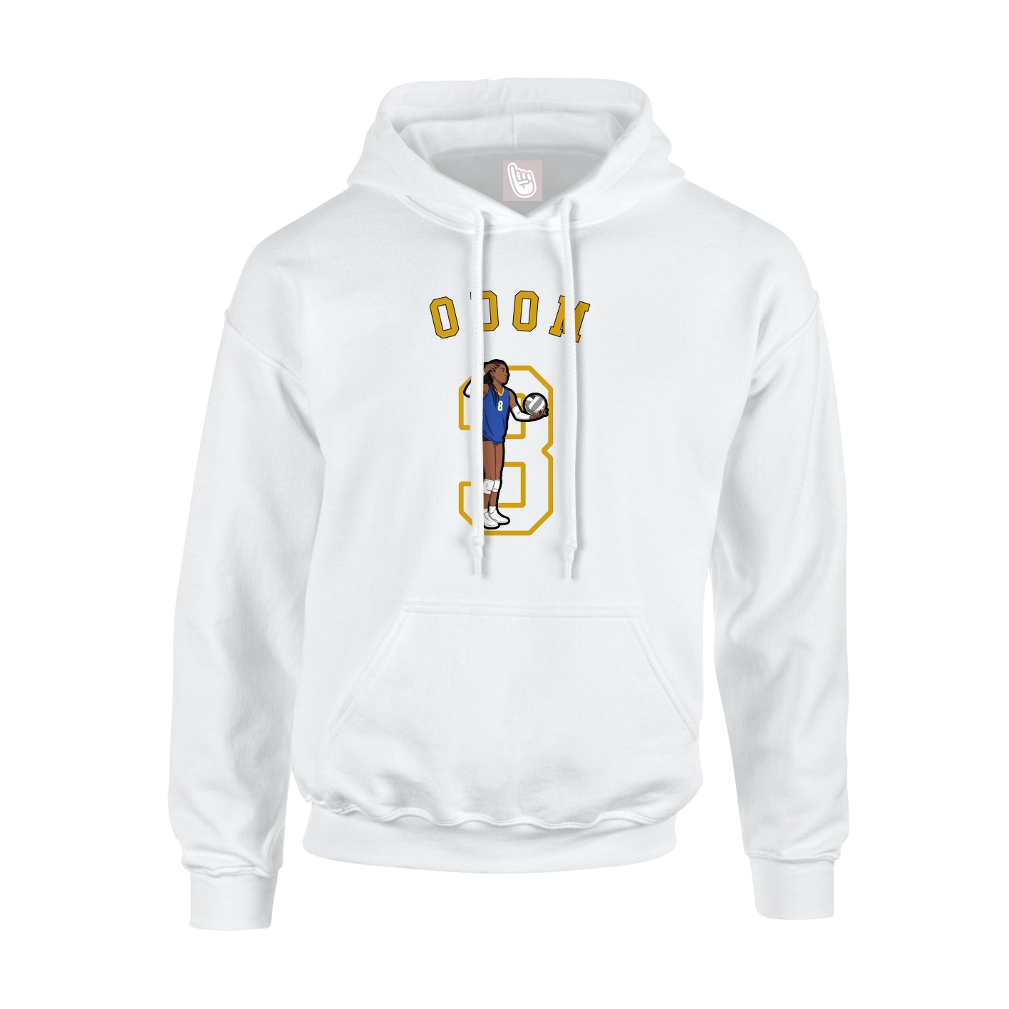 Hoodie — Shirsey Arch in White